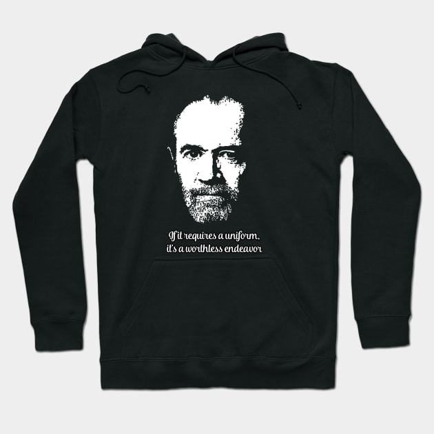 george carlin comedy funny system Hoodie by untagged_shop